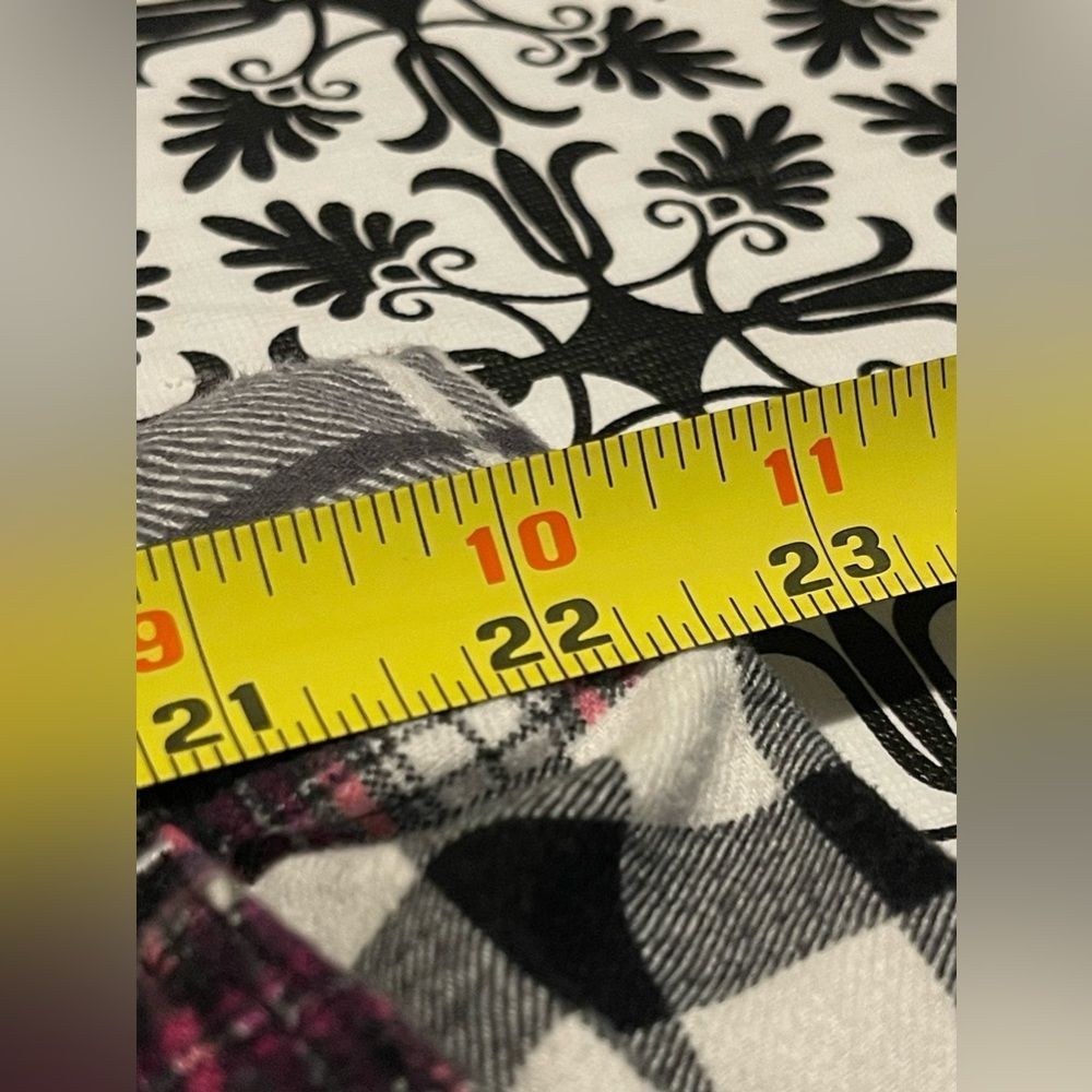 Aerie - Women’s pink / black patchwork plaid long cut pajama pants - Picture 5 of 8